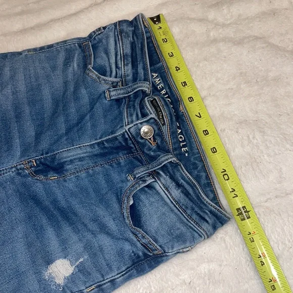 American Eagle “Next Level Stretch” super High Rise Jeggings size 0 - Picture 6 of 16